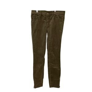 LOFT Corduroy Pants Modern Skinny 4P Green 27